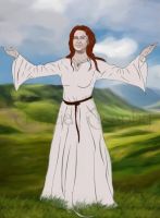 Priestess of the Triple Moon Goddess